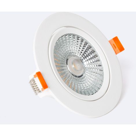 Faretto Downlight LED 15W COB Superslim Orientabile Circolare Bianco Foro Ø100mm No Flicker LIFUD No Flicker 2700K Bianco Caldo