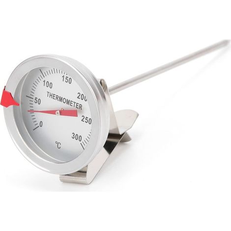 Voluxe Thermomètre à friture, thermomètre à friture thermomètre à friture à cadran de 5 cm avec cadran de 5 cm pour carter d'huile pour voiture(15cm) (1/5)