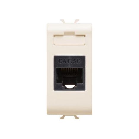 CONNECTEUR RJ45 1M CAT. 5E UTP IVOIRE GEWISS GW11421