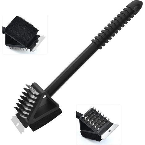 3-in-1 Grillbürste – Grillbürste mit Schaber – Grillreiniger (1/5)
