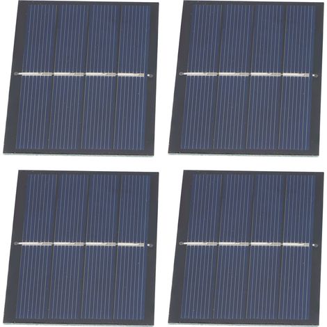 4 Stück 0,65 W 2 V DIY-Solarpanel-Modulsystem zum Laden von Solarbatterien für Spielzeuglampen, 60 x 80 mm (1/5)