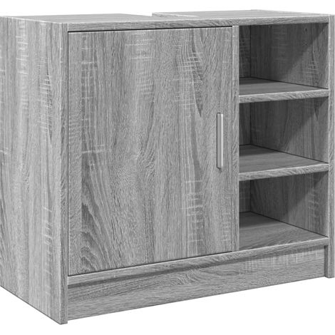 Maison Exclusive - Waschbeckenunterschrank Grau Sonoma 63x29x55 c