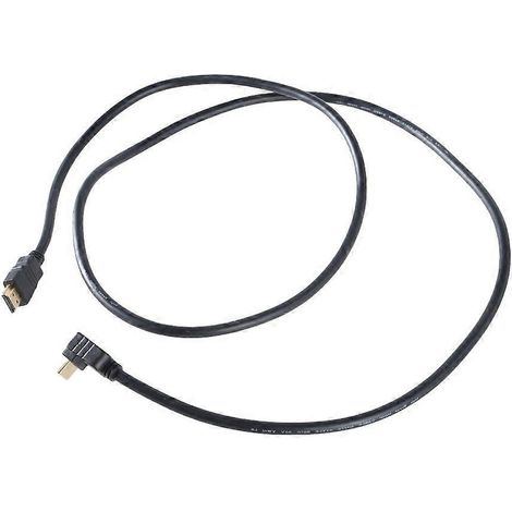 Câble HDMI compatible coudé à 90 degrés vers câble vidéo droit pour périphériques d'affichage (1/4)