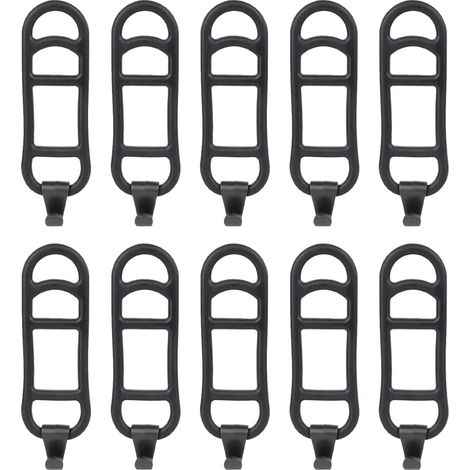 Bandes En Silicone Pour Vélo - Fixation Élastique Pour Lampe Torche LED - Compatible Guidon Et Tige De Selle - 10 Pièces (1/5)