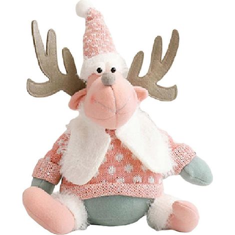 Décorations roses de Noël, poupées mignonnes, poupée de Noël sans visage D (1/5)