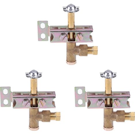 Compatible avec 3 supports de flamme unidirectionnels, convient au gaz naturel ou au GPL, ensemble d'allumeur robuste à 3 trous pour propane/butane (1/5)
