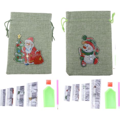 Sac Cadeau de Noël Léger Design Chic pour Bijoux et Fêtes, Idéal pour Bonbons (1/5)