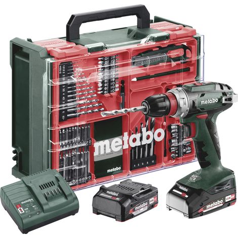 Perceuse-visseuse sans fil Metabo BS 18 Quick Set 602217710 18 V 2 Ah Li-Ion brushless, + 2 batteries, + mallette, + ch (1/5)