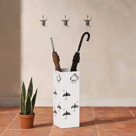 Console blanco en acero Galvanizado 15,5 x 15,5 x 41 cm (1/5)