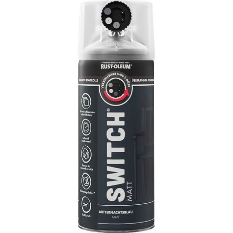 Rust-Oleum Sprühlack Switch 400 ml mitternachtblau matt Lackspray (1/2)