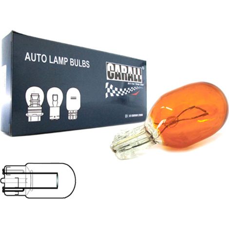 Set 10 lampade alogene T20 WY21W 12V 21W arancione amber per frecce auto (1/3)