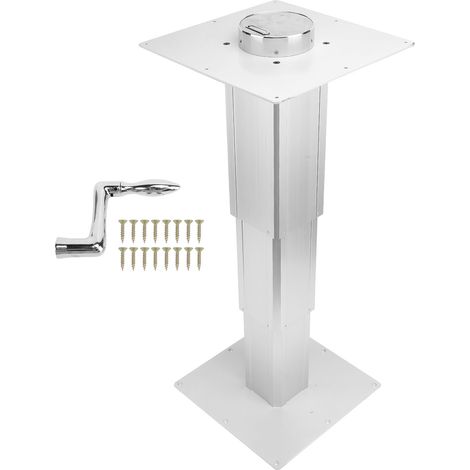 Pied de Table pour camping-car, manivelle en alliage d'aluminium, levage réglable robuste pour Yachts, bateaux, balcon intérieur, 310 à 720mm. (1/5)