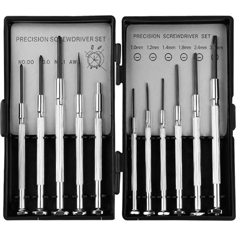Ensemble de mini tournevis de précision 11 en 1, tournevis d'horloger et tournevis, petit tournevis, outil de mécanique de précision (1/5)