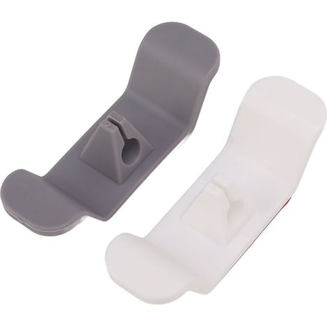 2 Pcs Range-fil gris blanc plastique maison cuisine petit appareil électrique câble fixe rangement organiseur