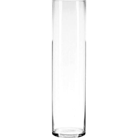 Atmosphera – Vase cylindrique en verre 60 cm – Diamètre 15 cm – Pour arrangements floraux – Décoration intérieure élégante