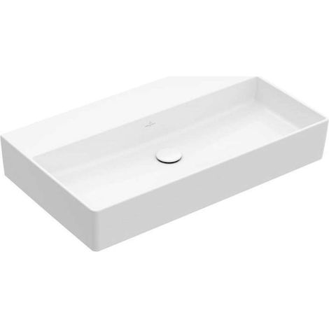 Memento 2.0, Lavabi a parete, 800 x 470 mm, Rettangolare, per rubinetteria a parete, senza foro per rubinetto, senza troppopieno, I modelli senza troppopieno devono essere dotati di piletta non chiudi (1/4)
