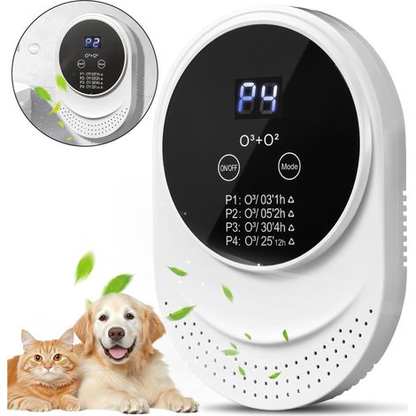 Elektrischer Luftreiniger, Ozon-Deodorant, 99% Katzenstreu-Deodorant, beseitigt starke Gerüche, geeignet für Badezimmer, Toiletten und Wohnzimmer. (1/5)