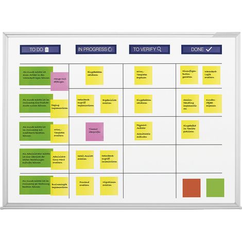magnetoplan, Tableau Scrum, kit XL comprenant les accessoires,