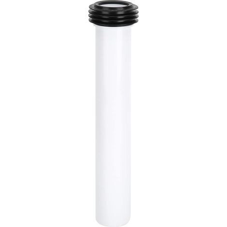 Tubo de Descarga para Inodoro, Tanque de Agua Alargado Oculto Tubo de Descarga Recto de Blanco para Equipos de Baño (1/4)