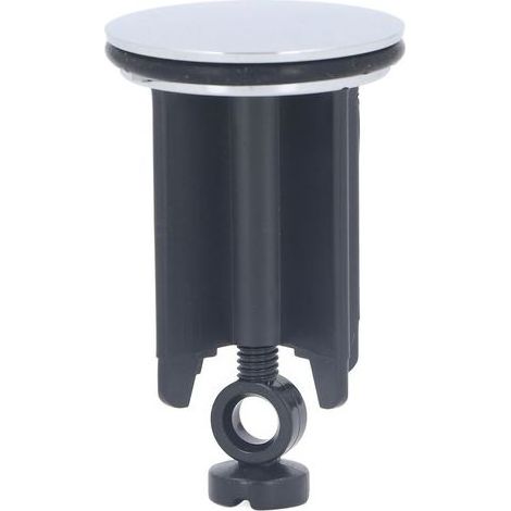 Tappo di scarico, Lavandino Bagno Spina Euro Nero 40mm - Tappo Valvola Abs resistente alla Corrosione Testa in Acciaio Inox (1/5)