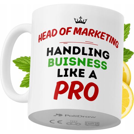 Lustige Kaffeetasse mit witzigem Textdesign für Marketingleiter – ideal für Geburtstage, Namenstage, Feiertage und besondere Anlässe. Hochwertige Tasse für Homeoffice und Arbeit. Farbe: Weiß, 330 ml. (1/5)