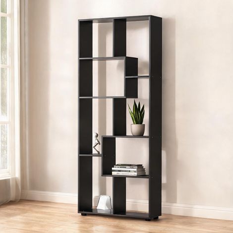 SunJet Bibliothèque, étagère de rangement, étagère Zig zag Design - Réf. HZMMA30R8SHD (1/5)