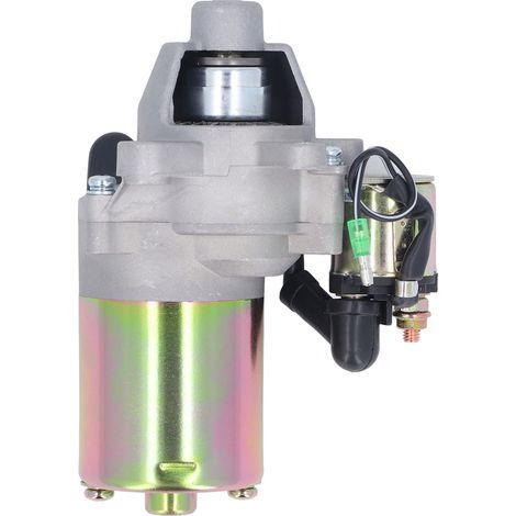 Anlassermotor als Ersatzteil für Benzinmotoren und Generatoren der Baureihen 168F, 170F, GX160 und GX210, 17 Zähne, 12 V Gleichstrom mit Magnetventil, Vorwärts- und Rückwärtslauf (1/5)