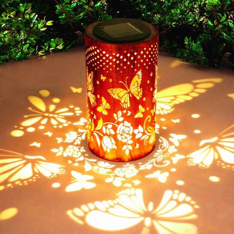 1 Lanterne Solaire,Métal,IP65 Étanche,Décoration Jardin,Extérieur (1/5)
