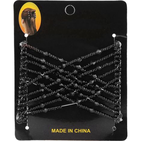 Peigne Magique Extensible Tresse Double Glissière Coiffure Accessoires Cheveux Femmes Filles Noir (1/5)