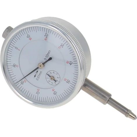 Comparateur à cadran 0–10 mm (précision de 0,01 mm) – Outil de mesure métrique de précision en métal pour usineurs (1/3)