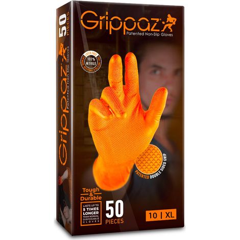 Gants nitrile taille XL – 50 gants – Compatible écran tactile – Protection optimale pour travaux de précision