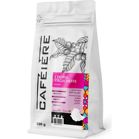 Chicchi di caffè per caffettiera Arabica Etiopia Yirgacheffe, 500 g (1/5)