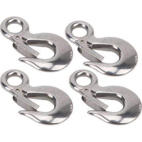 crochets de levage à œillet S320 pour grue, 0,5 T, en acier inoxydable (1/5)