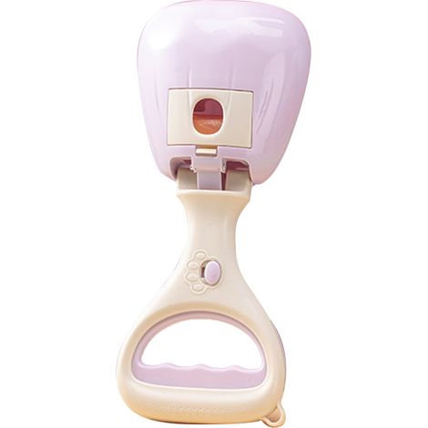 Ramasse-crottes pour animaux de compagnie, 10 cm de diamètre, manche ergonomique, sans effort, pour chiens et chats, violet-AquaForge
