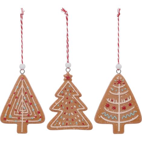 SDN RESINE SET 3PCS BISCUI 8CM - Atmosphera créateur d'intérieur (1/5)