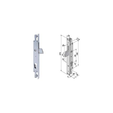 SERRATURA TRIPLICE INFILARE PER MONTANTI SOLO CATENACCIO 085.19- - mm.19 (085.19.01.0) - 1 pezzi WELKA