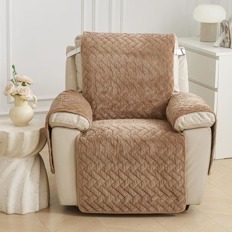 Sesselschoner für Relaxsessel,Stretch-Stuhlhussen mit Taschen, Sesselbezug Stretch, Anti-Rutsch Universelle Einzel-Chaiselongue-Bezüge für Häuslichen Wohnzimmer, Schlafzimmer (1/5)