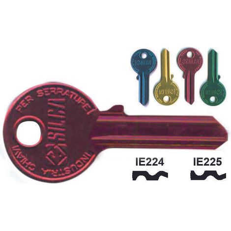 Chiavi per cilindri iseo 4 spine grandi - ie224u dx ultralite rosse