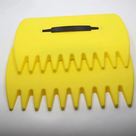 (jaune) Ramasse-feuilles, râteau à main, outil de ramassage des déchets, léger, pour le nettoyage du jardin et de la pelouse (1/5)