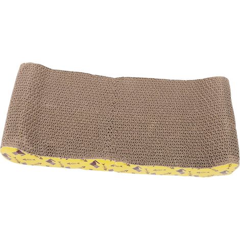 Griffoir en carton pour chat, tapis à gratter protecteur pour canapé, tapis d'intérieur antidéchirure, lit à griffer ondulé, jouet grattoir ludique pour félin, couverture de meuble, 1 pièce (1/5)