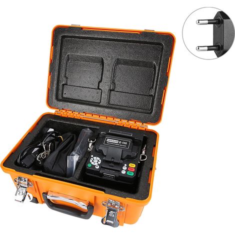 Soudeuse de fibres optiques automatique X-500, machine de fusion pour épissurage FTTH/FTTx, prise UE, précise et professionnelle. (1/5)