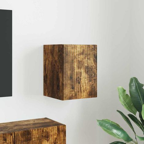 TV-Wandschrank Geräucherte Eiche 30 x 31 x 40 cm Holzwerkstoff