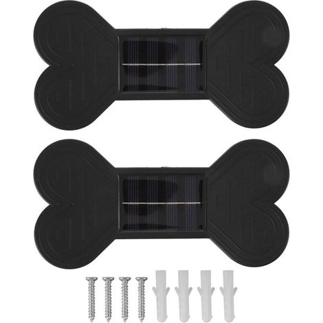 Applique Murale Solaire, 2 Ensembles d'appliques murales d'extérieur avec système de détection de lumière Intelligent avec Tube d'expansion pour l'extérieur (1/5)