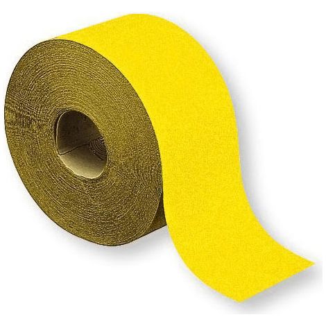 Rouleau de papier abrasif jaune - Grain : 120 - NORTON (1/2)