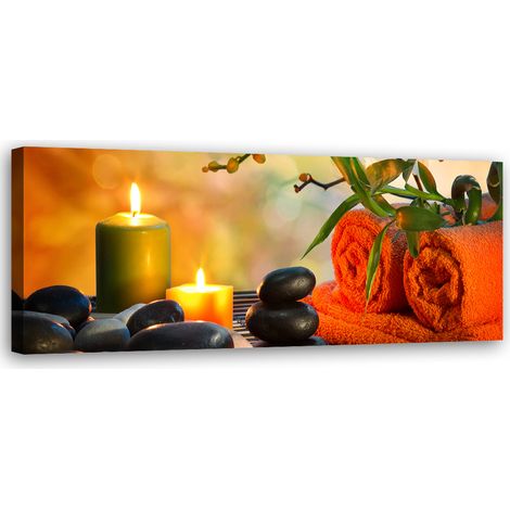 Tableau sur toile Pierres Zen Spa 90x30 (1/5)