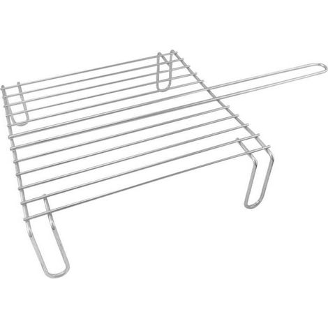 Grille galvanisée 450 x 450 mm - acier galvanisé, idéale pour les steaks, facile à nettoyer - ZINGUÉ