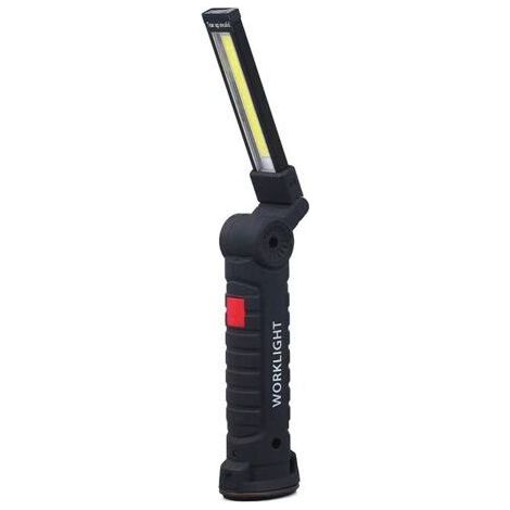 LED Torch Work Light with Magnetic Base 5 Lighting Modes USB Camping Lamp (1/5)