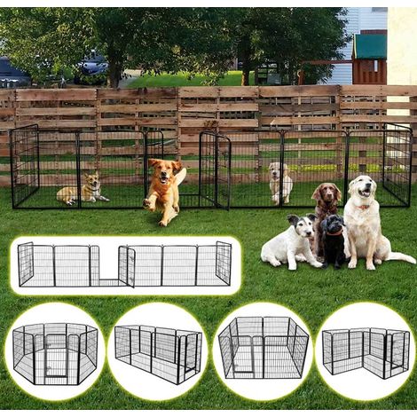 8 Stück Welpenauslauf Welpengitter Welpenzaun Faltbare Einstellbare Kinder Sicherheitsbarriere Haustier Hund Zaun Tore Für Hund Katze Sicherheitswächter Heimtierbedarf