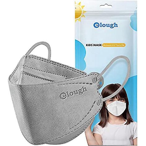 Packung mit 20 Einweg-Gesichtsmasken aus 3D-Druck für Kinder, grau (1/3)