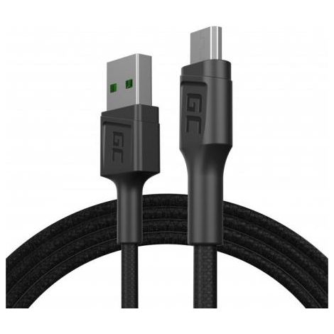 Green Cell KABGC20 cavo USB USB 2.0 1,2 m USB A Micro-USB B 0,48 Gbit/s Nero (1/4)